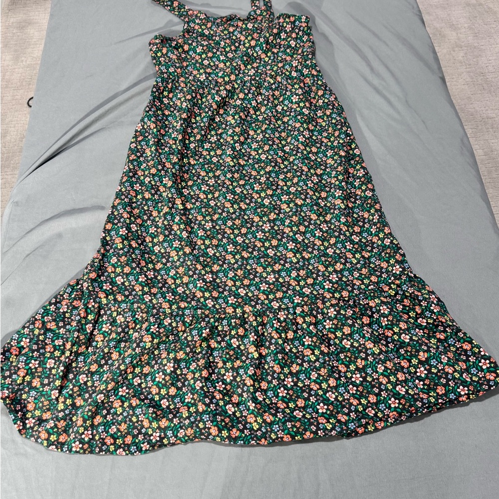 Old Navy Kids Floral Dress - Teal and Pink